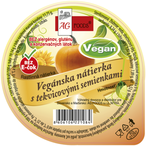 AG Foods Veganská pomazánka s dýňovými semínky 50 g